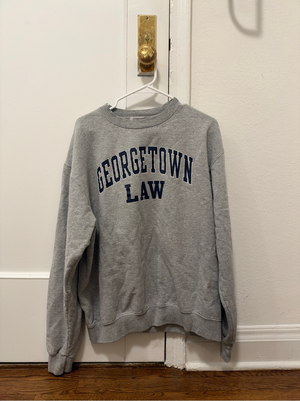Vintage Georgetown Law Grey Crewneck Sweatshirt
